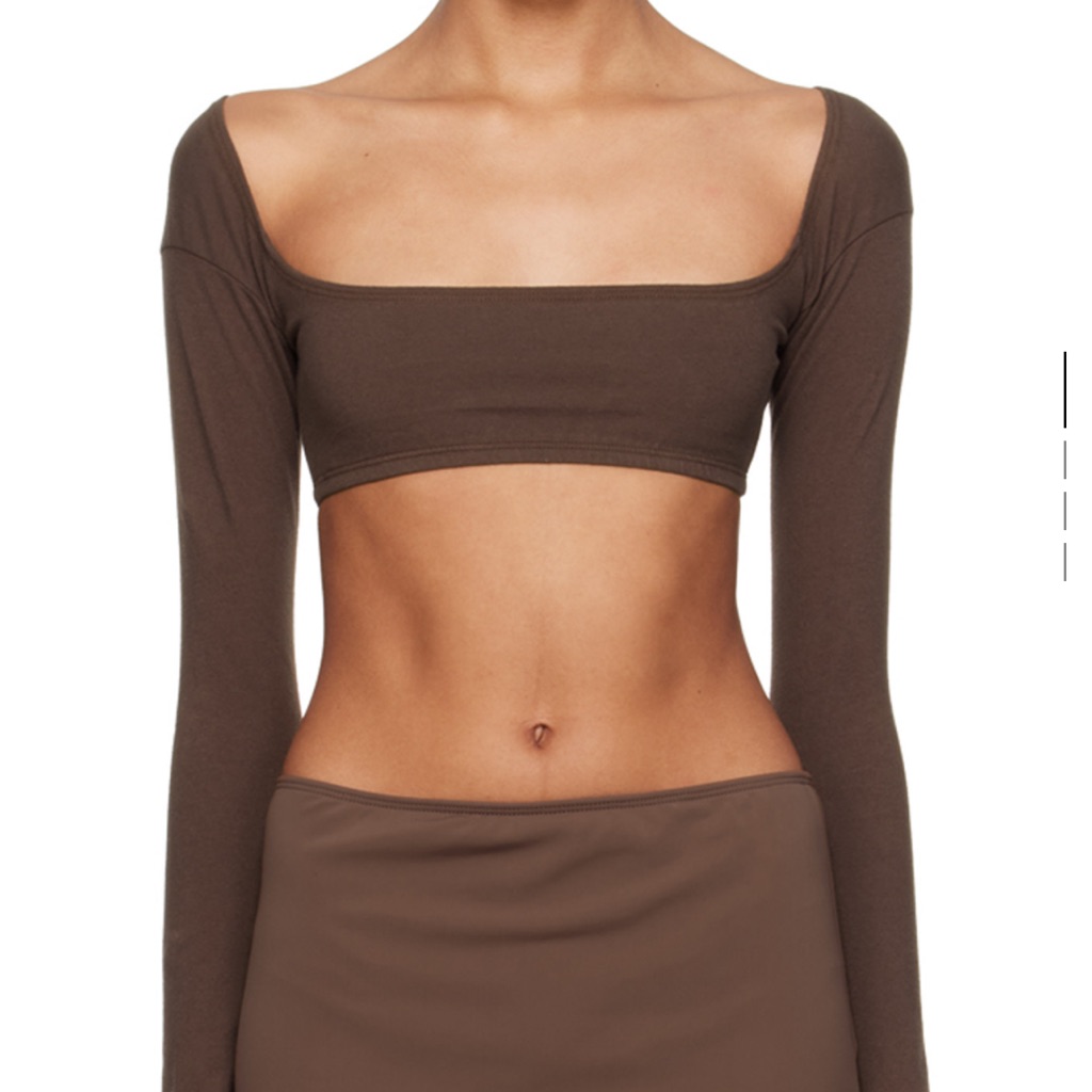 Brand New Unopened El Tigre Chiquito Crop Top From Gil Rodriguez In Chocolate